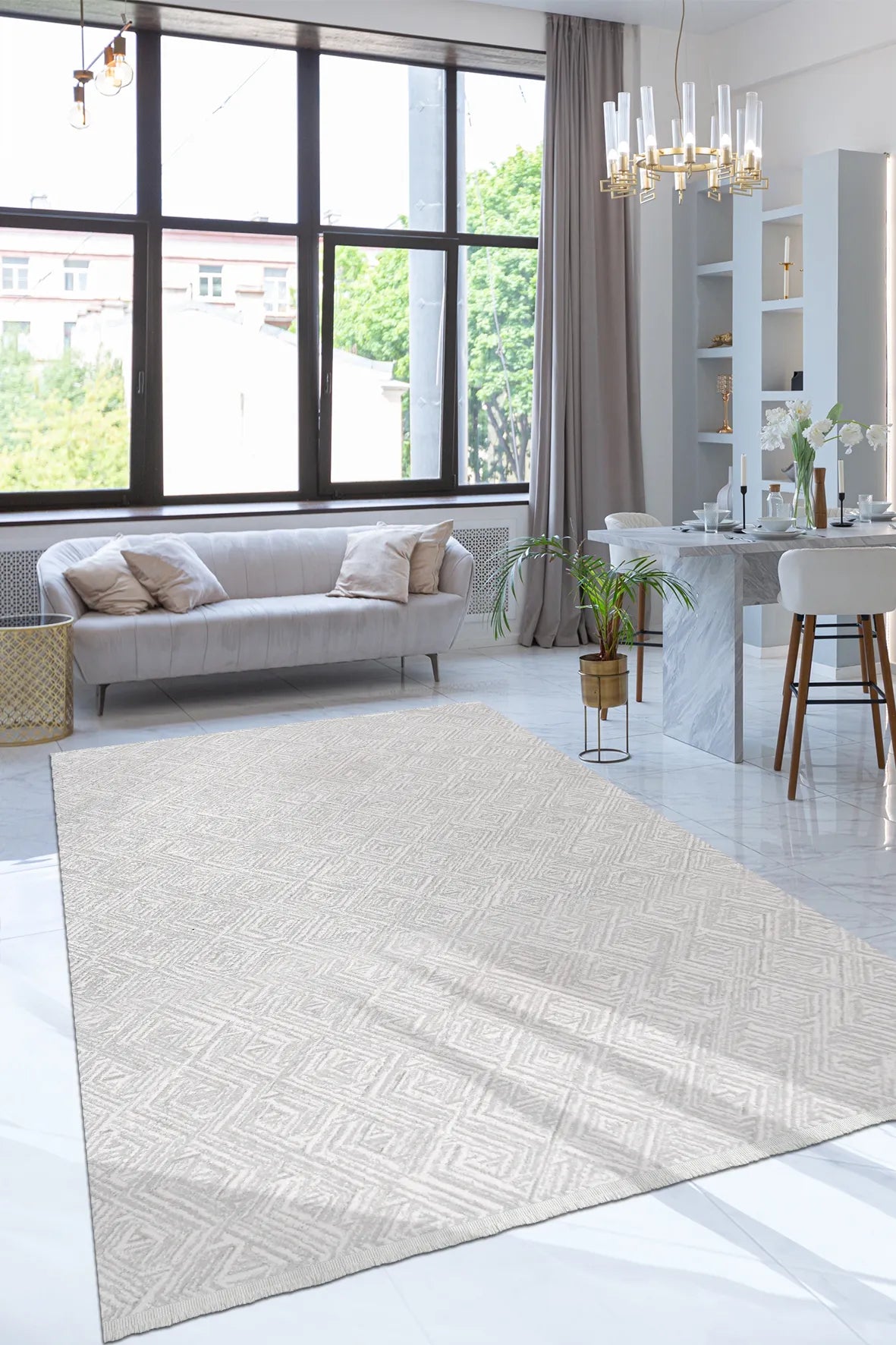 Krem vizon MERSO salon halısı