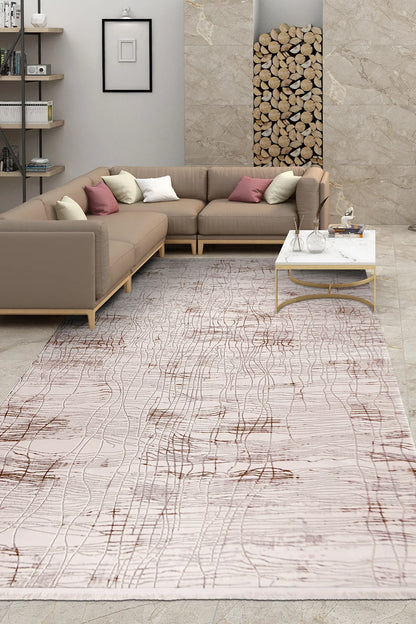 Krem kahve OCTA salon halısı