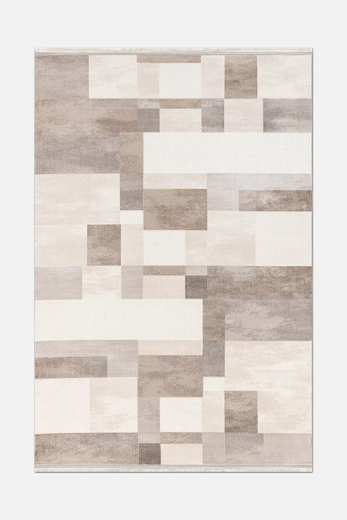 Krem kahve SAPPHİRE salon halısı - oda içi görünüm