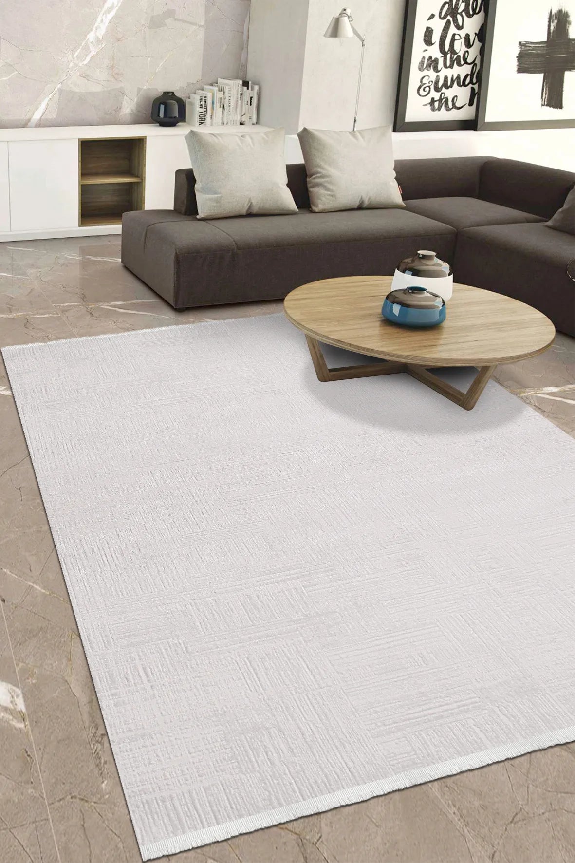 Krem VİANORA salon halısı