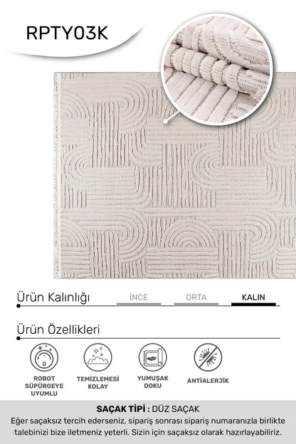 Vizon TİGANA salon halısı - hav yüksekliği detayı