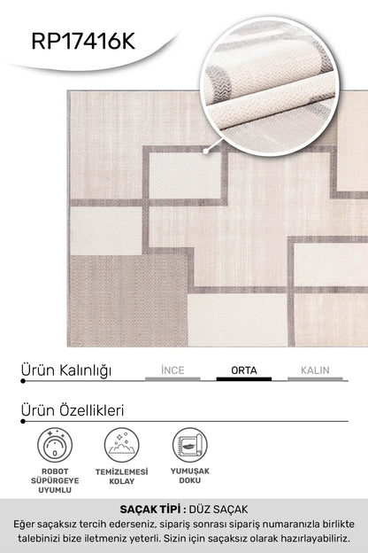 Vizon kahve SAPPHİRE salon halısı - hav yüksekliği detayı
