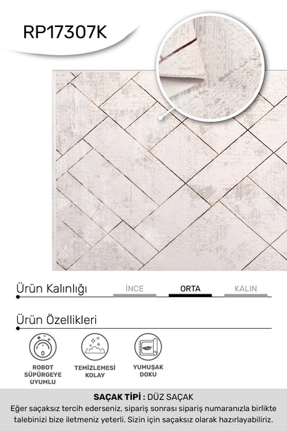 Vizon kahve SAPPHİRE salon halısı - hav yüksekliği detayı