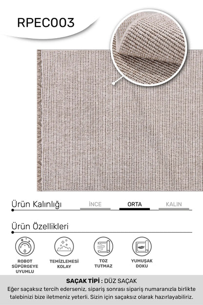 Vizon EKOL oturma odası halısı - farklı açıdan görünüm