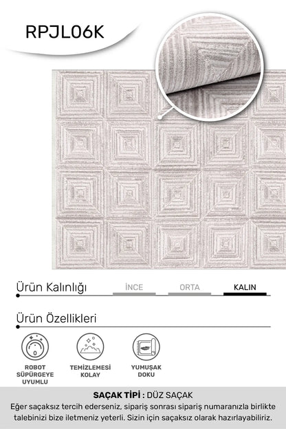 Vizon beyaz JALURA salon halısı