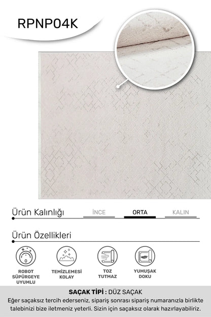 Beyaz BONAPARTE salon halısı