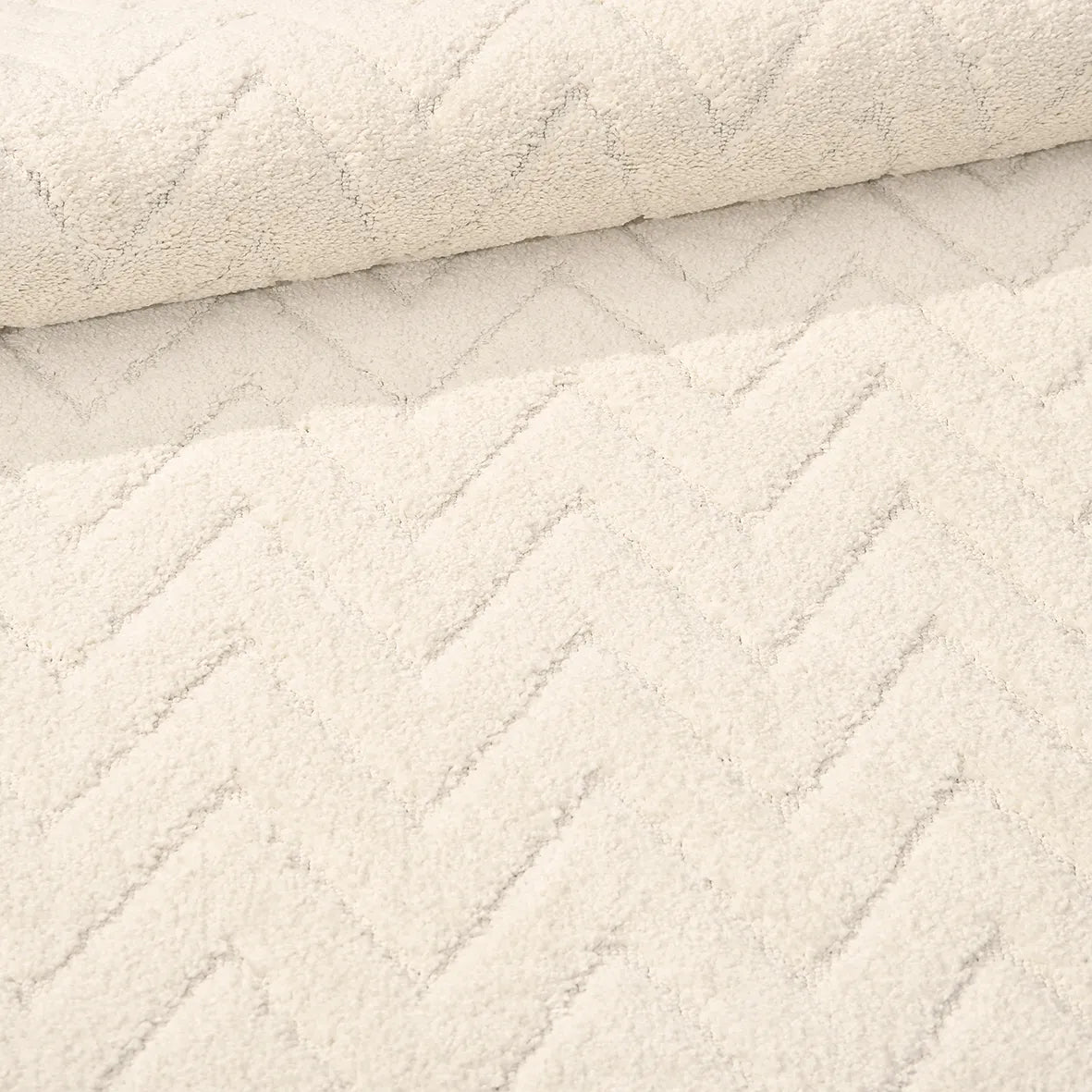 Krem MODA yolluk halısı - kenar ve saçak detayı