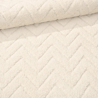 Krem MODA yolluk halısı - kenar ve saçak detayı