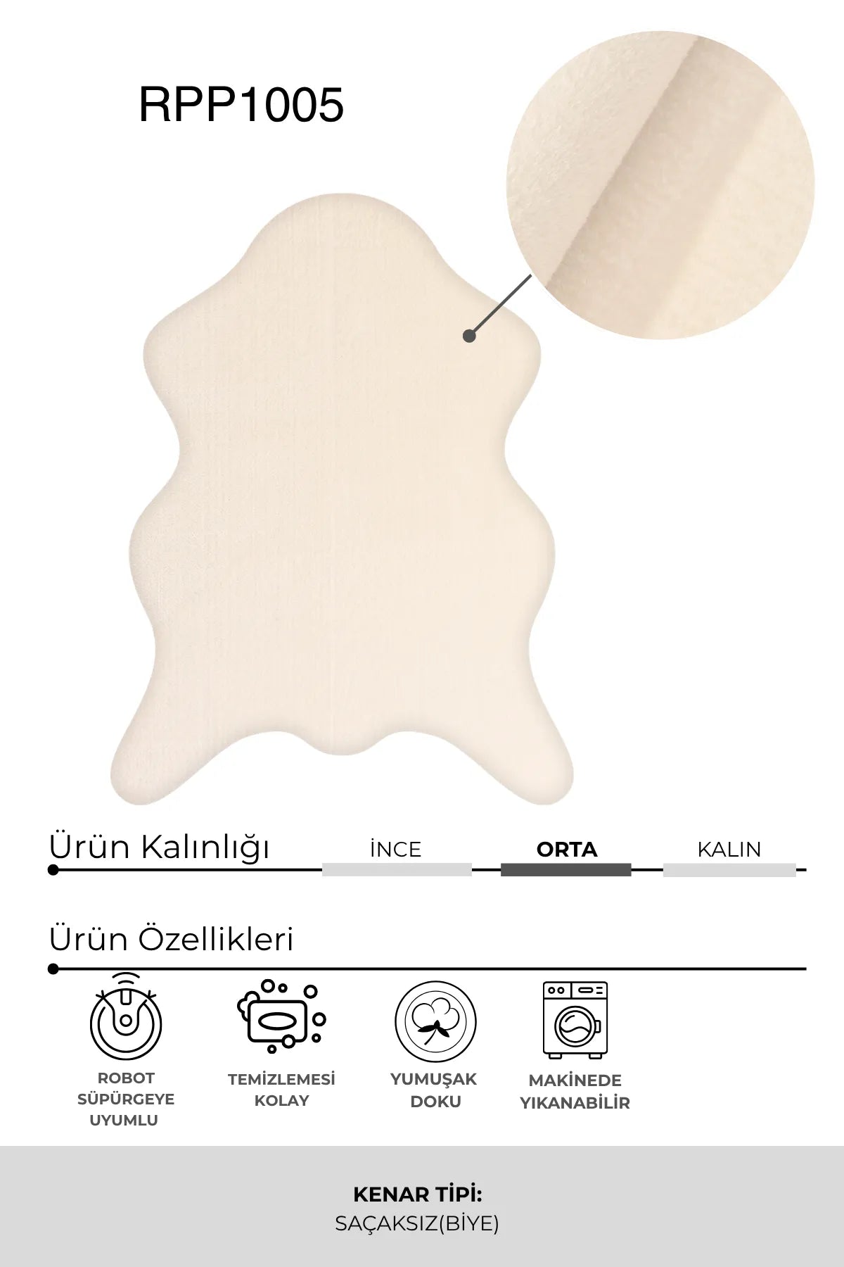 Peluş salon halısı - oda içi görünüm