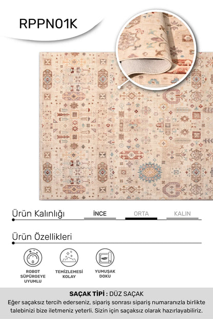 PARMA-  - Oturma Odası,Salon,Koridor - Robot Süpürgeye Uyumlu-Kolay Temizlenebilir