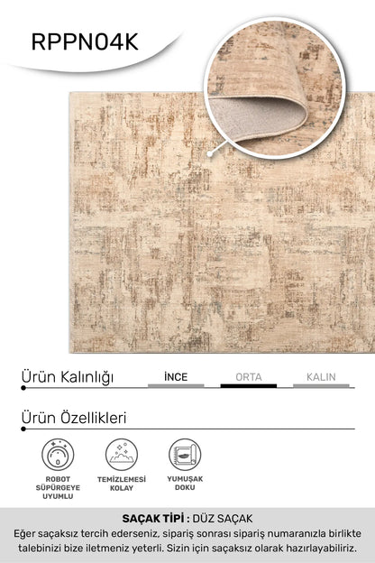 PARMA-  - Oturma Odası,Salon,Koridor - Robot Süpürgeye Uyumlu-Kolay Temizlenebilir