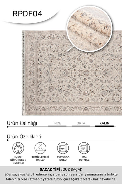 DENİZ - -Oturma Odası,Salon- Robot Süpürgeye Uyumlu -Kolay Temizlenebilir