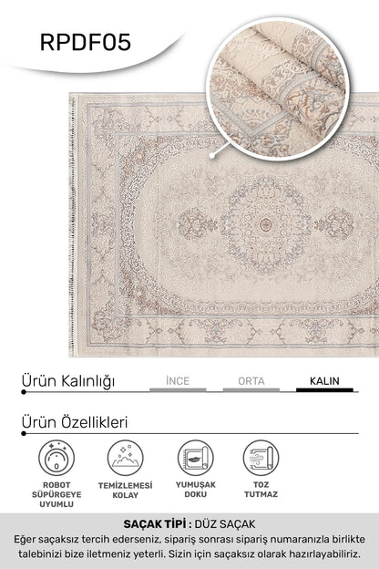 DENİZ - -Oturma Odası,Salon- Robot Süpürgeye Uyumlu -Kolay Temizlenebilir