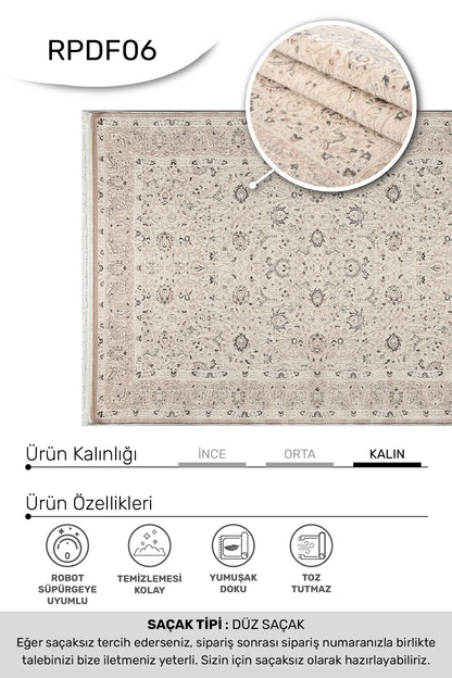 DENİZ - -Oturma Odası,Salon- Robot Süpürgeye Uyumlu -Kolay Temizlenebilir